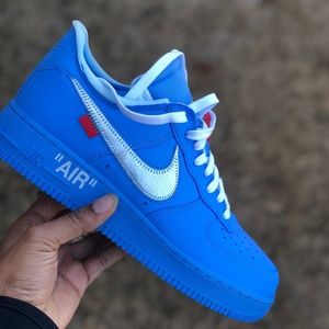 NEW AUTHENTIC Off-White x Air Force 1 Blue 9.5 MEN